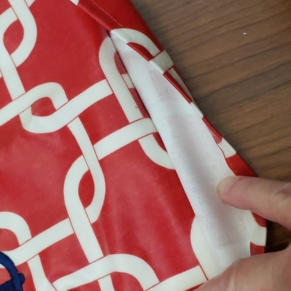 Samantha Grace Designs Red "Braden" Bib NWT - Picture 4 of 7